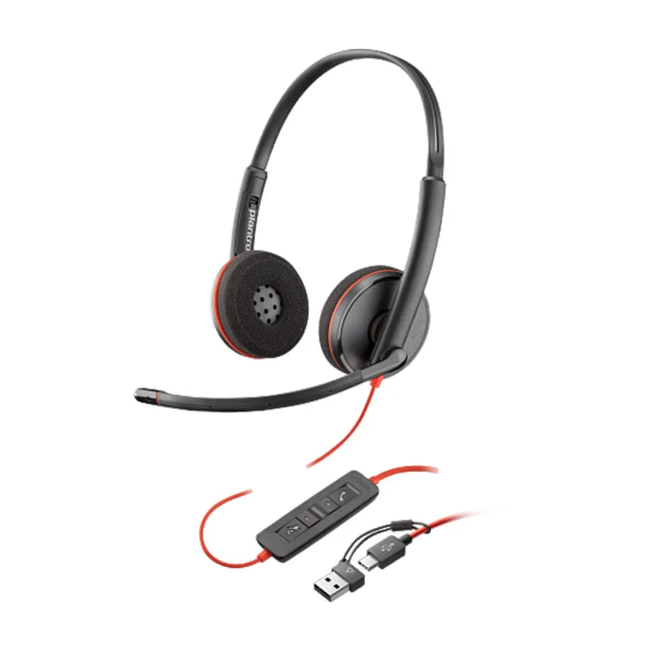 Tai nghe Poly BW 3220 USB-C + USB-C/A Adapter (8X2J9A6)