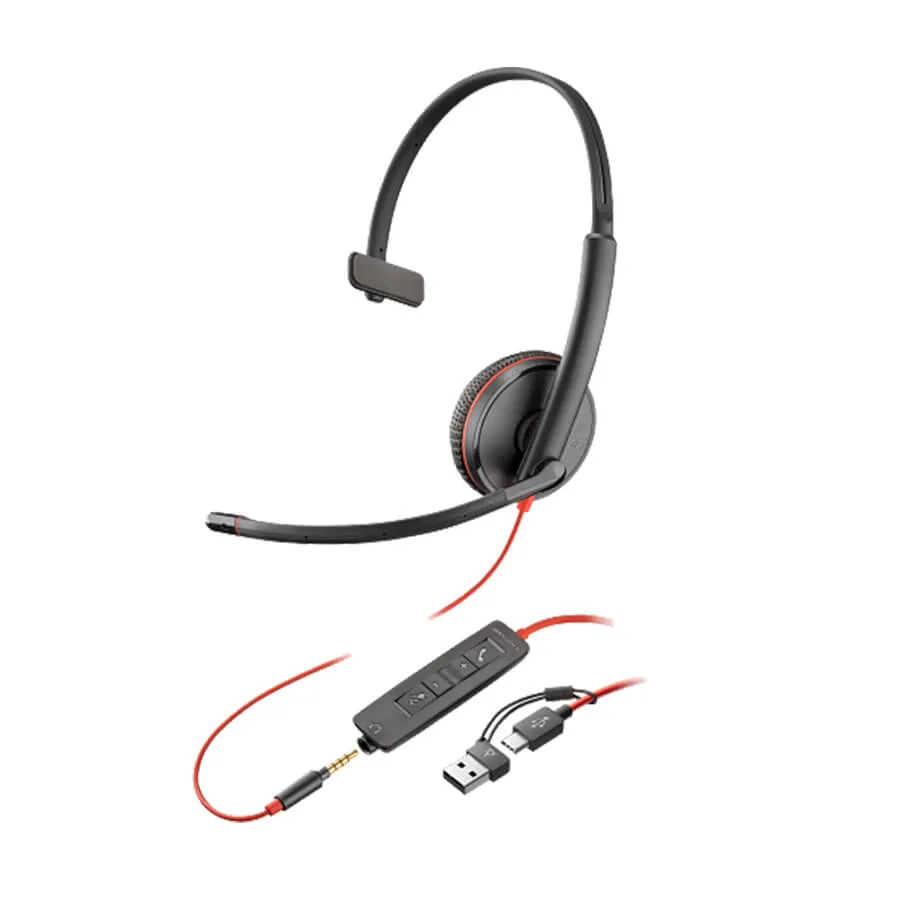 Tai nghe Poly Blackwire 3215 Mono USB-C (8X227AA)