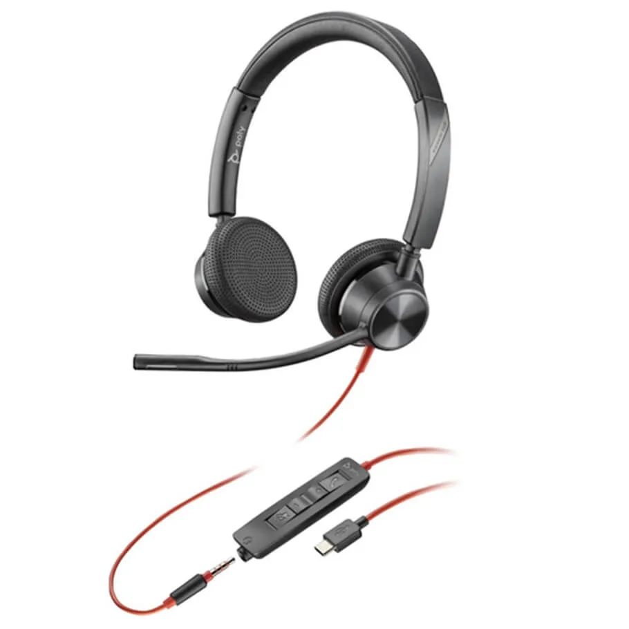 Tai nghe Poly Blackwire 3325 Stereo USB-C (8X221AA)