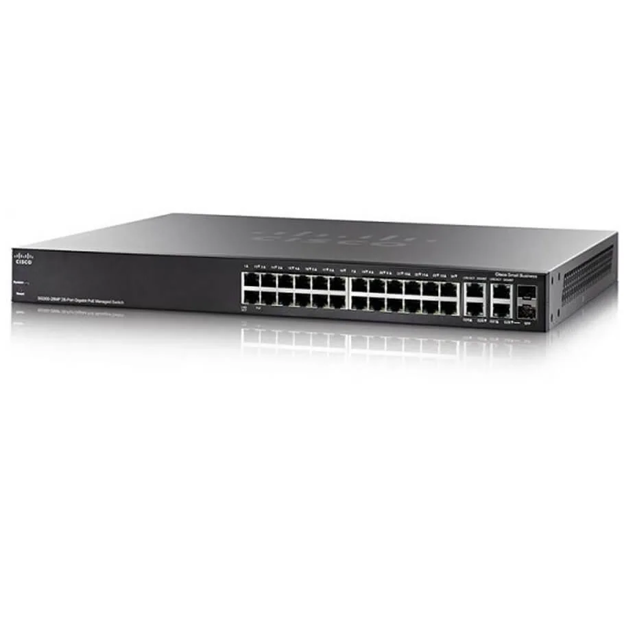 24-Port GE PoE Managed Switch CISCO SG350-28MP-K9-EU