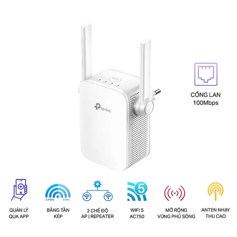 AC750 Wi-Fi Range Extender TP-Link RE205