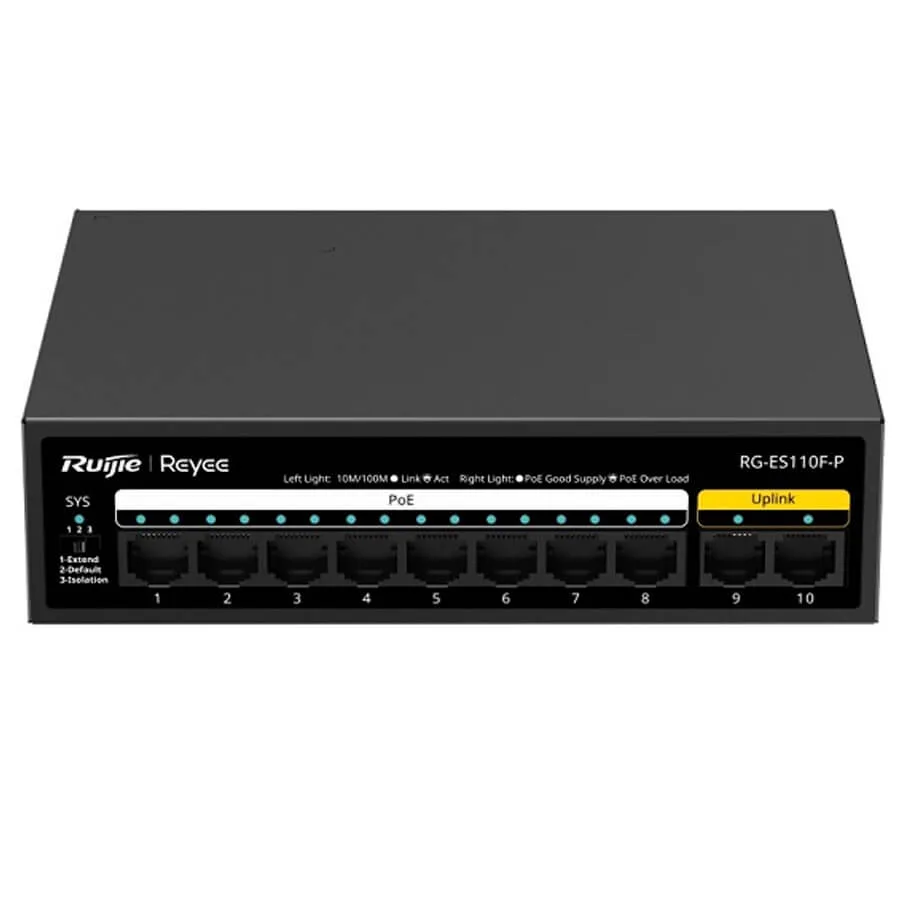 8-Port 10/100Mbps Switch RUIJIE RG-ES110F-P