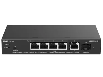 4-Port GE PoE Switch RUIJIE Reyee RG-ES206MG-P