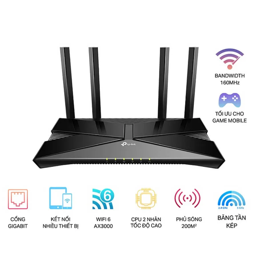 AX3000 Dual Band Gigabit Wi-Fi 6 Router TP-LINK Archer AX53