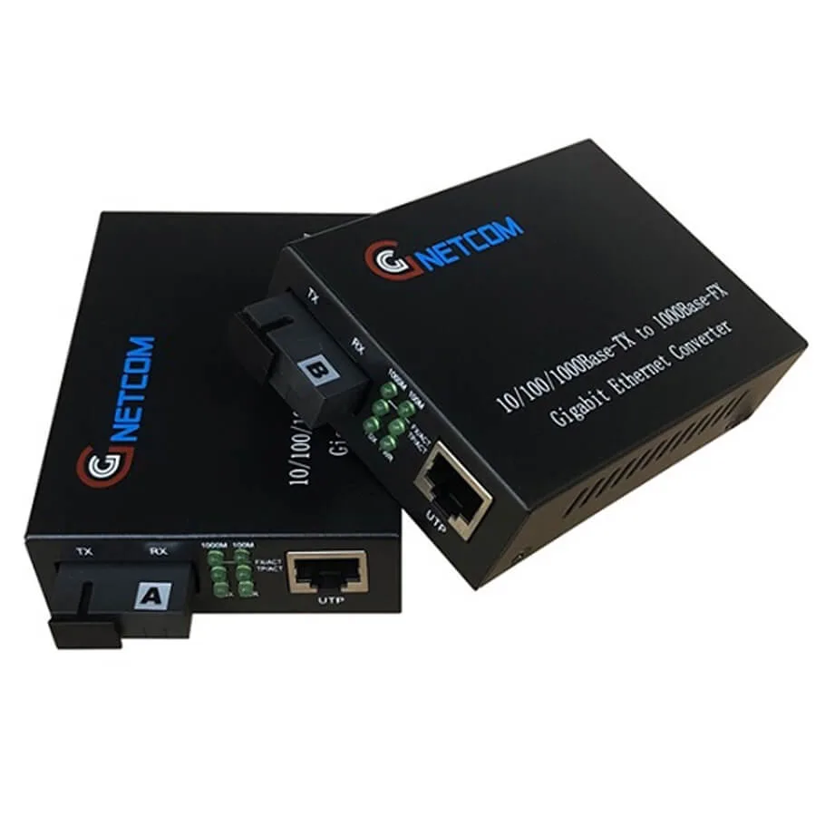 Bộ chuyển đổi quang điện 10/100/1000Mbps GNETCOM GNC-2111S-20A/B