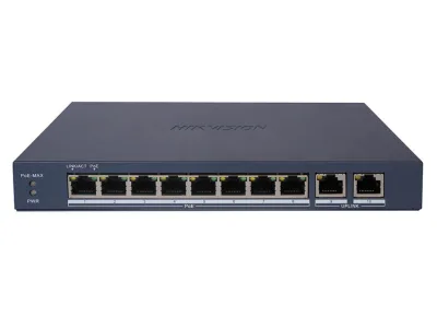 8-Port GE PoE Switch Hikvision DS-3E1510P-EI/M (B)