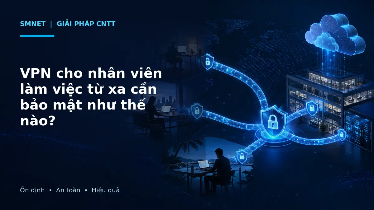 Mô phỏng kết nối VPN bảo mật cho nhân viên làm việc từ xa
