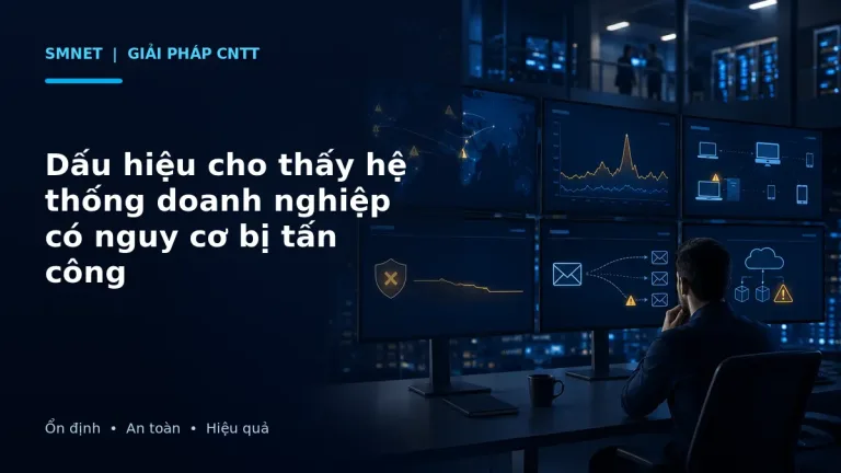 Mô phỏng cảnh báo hệ thống doanh nghiệp có nguy cơ bị tấn công mạng
