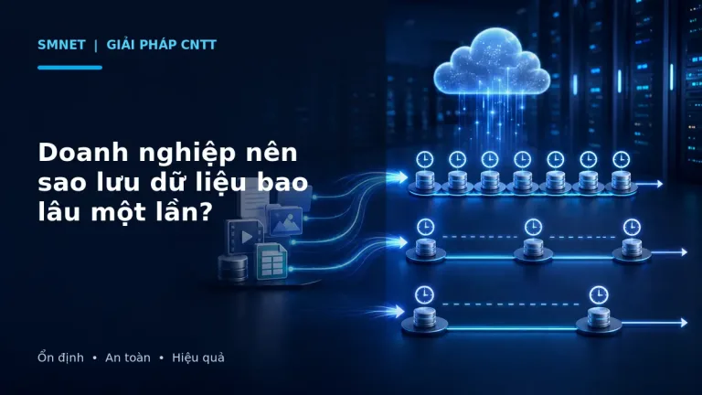 Mô phỏng lịch sao lưu dữ liệu định kỳ cho doanh nghiệp