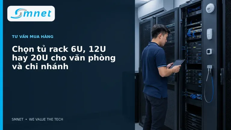 Chọn tủ rack 6U, 12U hay 20U cho văn phòng và chi nhánh - SMNET