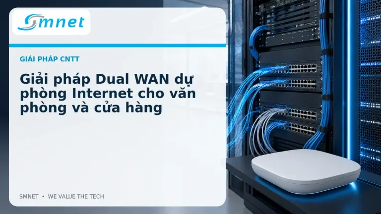Giải pháp Dual WAN dự phòng Internet cho văn phòng và cửa hàng - SMNET