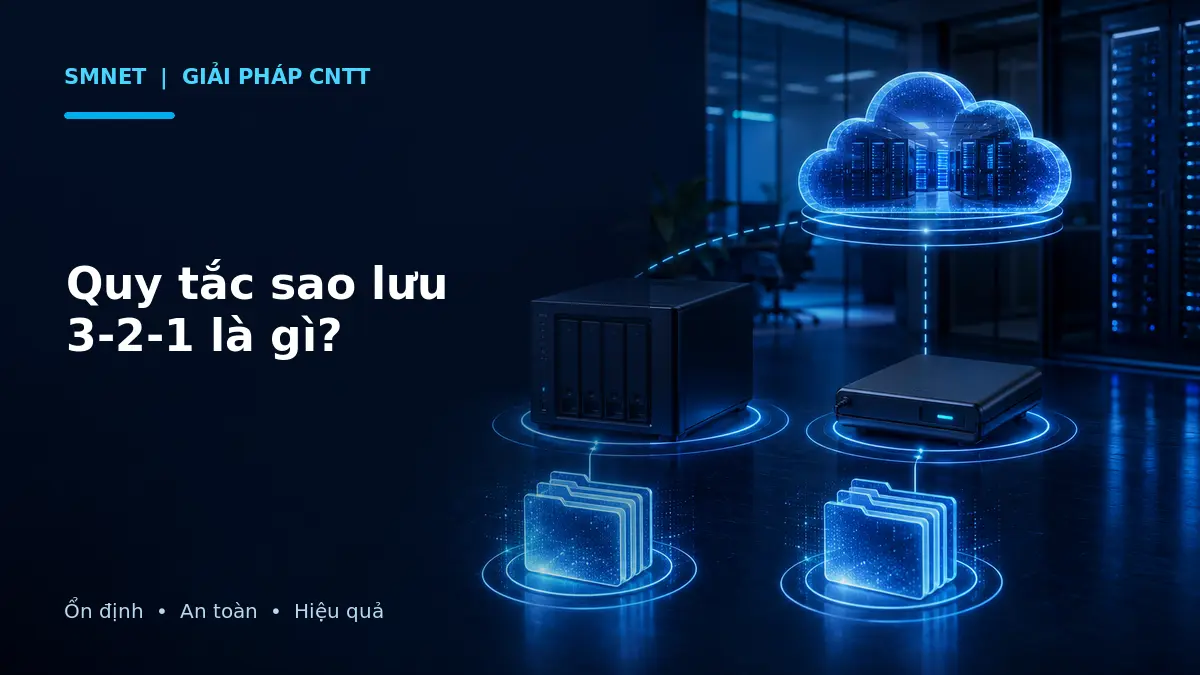 Ba bản sao dữ liệu trên NAS, ổ lưu trữ và cloud theo quy tắc 3-2-1