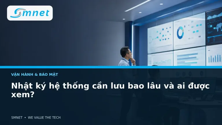 Nhật ký hệ thống cần lưu bao lâu và ai được xem? - SMNET