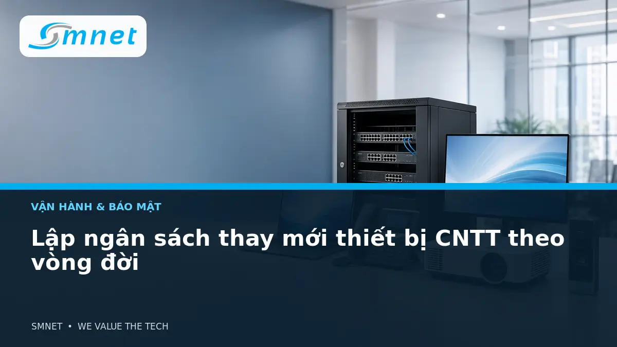 Lập ngân sách thay mới thiết bị CNTT theo vòng đời - SMNET