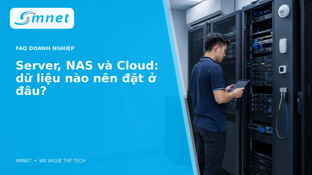 Server, NAS và Cloud: dữ liệu nào nên đặt ở đâu? - SMNET