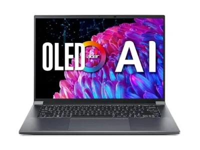 Laptop Acer Swift X 14 AI SFX14-72G-77F9 (Ultra 7 155H/ Ram 32GB/ SSD 1TB/ RTX 4050 6GB/ Windows 11 Home/ 2Y/ Xám)