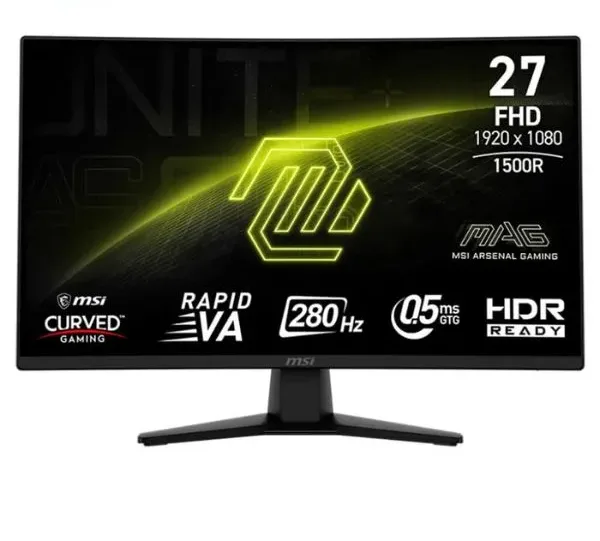 Màn hình LCD MSI MAG 274CXF (27 inch/ 1920 x 1080/ 300 cd/m2/ 0.5ms/ 280Hz/ Curved)