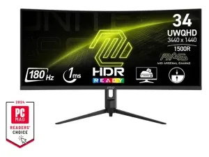 Màn hình LCD MSI MAG 342CQR E2 (34 inch/ 3440 x 1440/ 300 cd/m2/ 1ms/ 180Hz/ Curved)