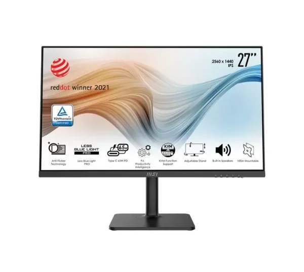 Màn hình LCD MSI Modern MD272QP (27 inch/ 2560 x 1440/ 250 cd/m2/ 4ms/ 75Hz)