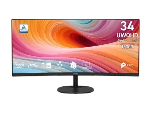 Màn hình LCD MSI PRO MP341CQ E12 (34 inch/ 3440 x 1440/ 300 cd/m2/ 1ms/ 120Hz/ 2W x 2 Speakers/ Curved)