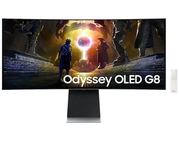 Màn hình LCD Samsung Odyssey OLED G8 G85SD LS34DG850SEXXV (34 inch/ 3440 x 1440/ 250 cd/m2/ 0.03ms/ 175Hz/ Curved)