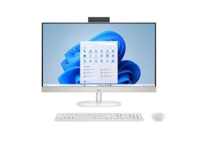 Máy bộ HP AIO 24-cr2011d C20C8PA (Ultra 7-255U/ Ram 16GB/ SSD 512GB/ 23.8 inch Touch/ Windows 11 Home/ 1Y/ Trắng)