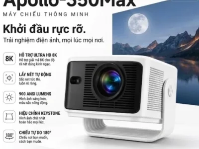 Máy Chiếu Mini APOLLO 350MAX Full HD 1080P