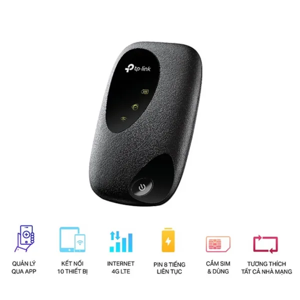 Bộ phát WiFi di động LTE 4G 2000mAh TP-LINK M7200