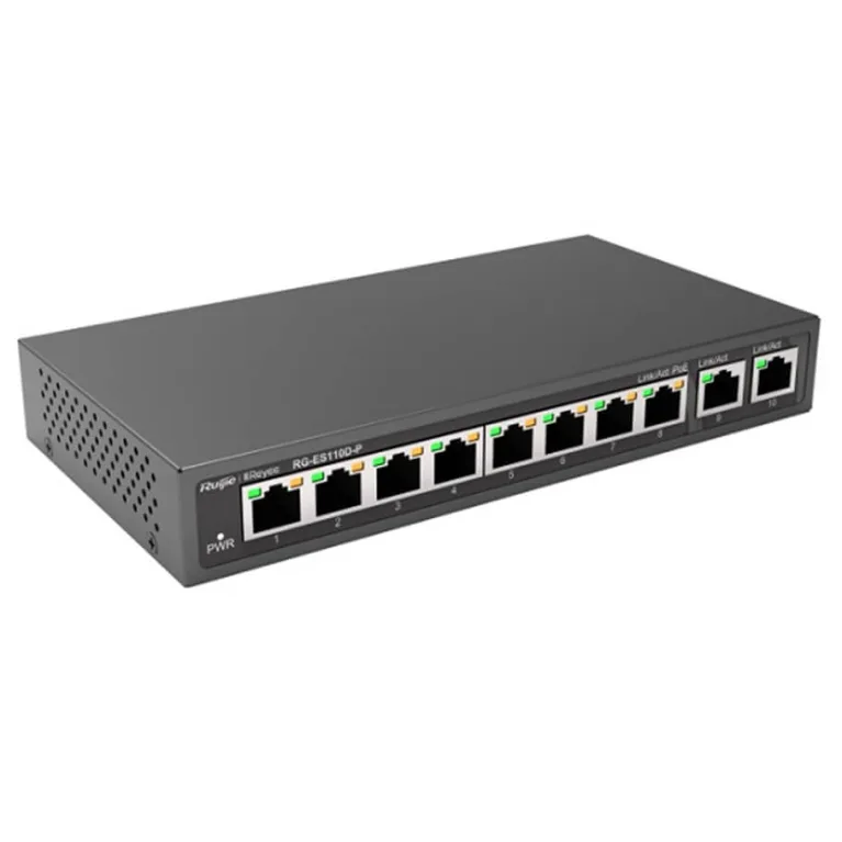 8-Port FE PoE Unmanaged Switch RUIJIE RG-ES110D-P