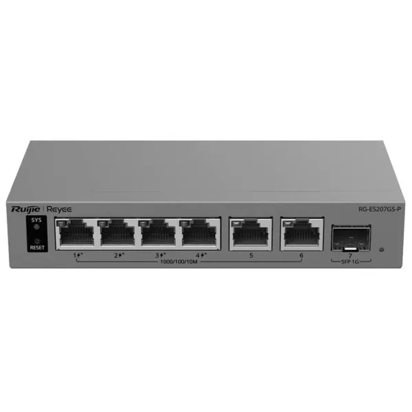 4-Port GE PoE Switch RUIJIE RG-ES207GS-P