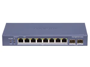8-Port GE PoE Switch Hikvision DS-3E1510P-SI-8P2F
