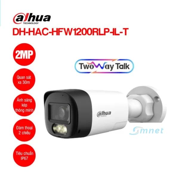 Camera HDCVI 2MP Dahua DH-HAC-HFW1200RLP-IL-T