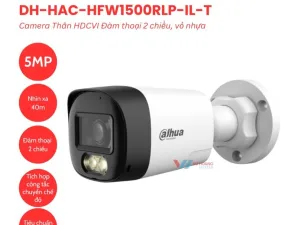Camera Dahua DH-HAC-HFW1500RLP-IL-T 5MP Đàm Thoại