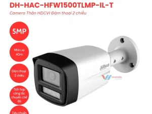 Camera Dahua DH-HAC-HFW1500TLMP-IL-T - 5MP Đàm Thoại