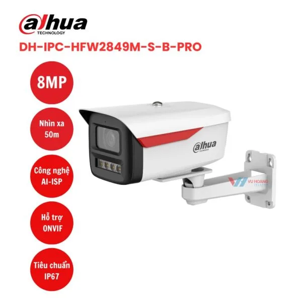 Camera IP 8MP DAHUA DH-IPC-HFW2849M-S-B-PRO
