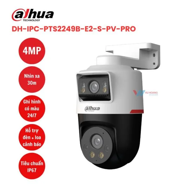 Camera PT Dahua IPC-PTS2249B-E2-S-PV-PRO