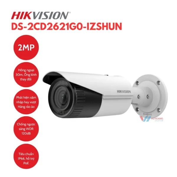 Camera HIKVISION DS-2CD2621G0-IZSHUN - Motorized 2MP