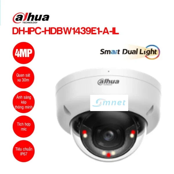 Camera DAHUA DH-IPC-HDBW1439E1-A-IL