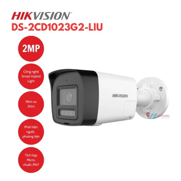 Camera IP 2MP thân trụ HIKVISION DS-2CD1023G2-LIU