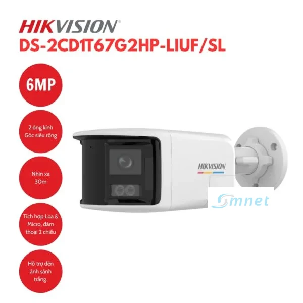 Camera HIKVISION DS-2CD1T67G2HP-LIUF/SL