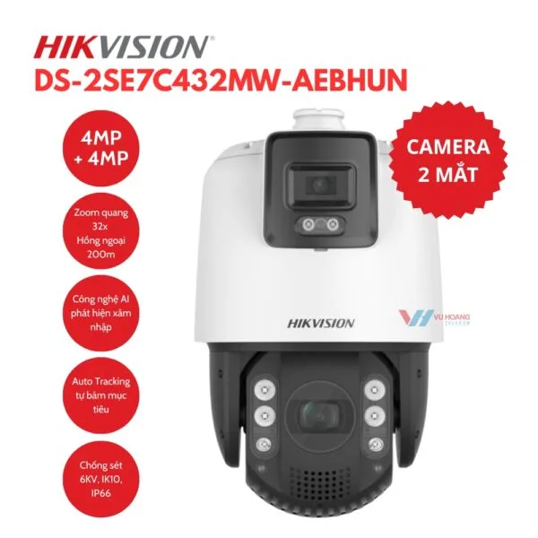 Camera TandemVu Hikvision DS-2SE7C432MW-AEBHUN 4MP