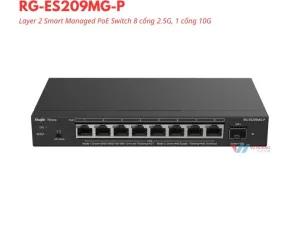 Smart Managed PoE Switch 8 cổng Reyee RG-ES209MG-P
