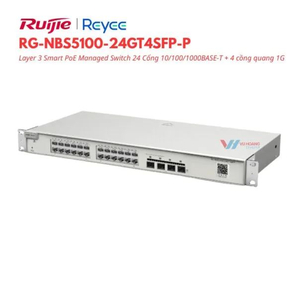 Smart PoE Managed Switch Reyee RG-NBS5100-24GT4SFP-P