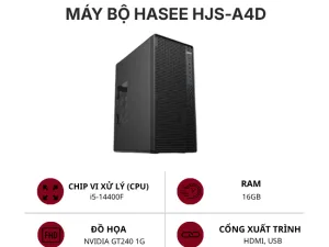 Máy bộ HASEE HJS-A4D, Intel Core i5-14400F, 16Gb(2 x 8Gb)-3200Mhz DDR4,512Gb