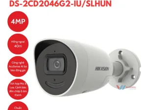Camera Hikvision DS-2CD2046G2-IU/SLHUN báo động chủ động