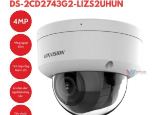 Camera IP Dome Hikvision DS-2CD2743G2-LIZS2UHUN IK10, I/O