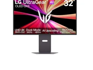 Màn hình LCD LG OLED Gaming 32GX870B-B.ATV (32 inch/ 3840x2160/ 300cd/m2/ 0.03ms/ 240Hz)