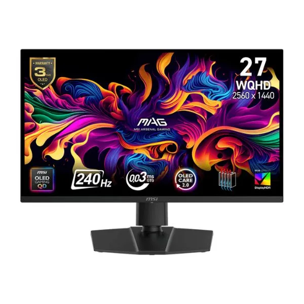 Màn hình LCD MSI MAG 273QP QD-OLED X24 (27 inch/ 2560 x 1440/ 0.03ms/ 240Hz)