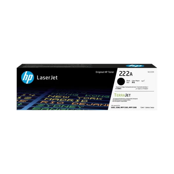 Mực in HP 222A Black Original LaserJet Toner Cartridge (W2220A)