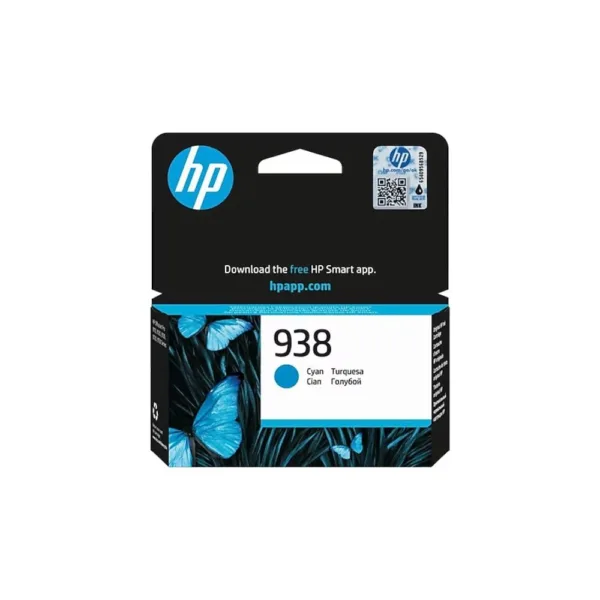Mực in phun HP 938 Cyan Original Ink Cartridge (4S6X5PA)